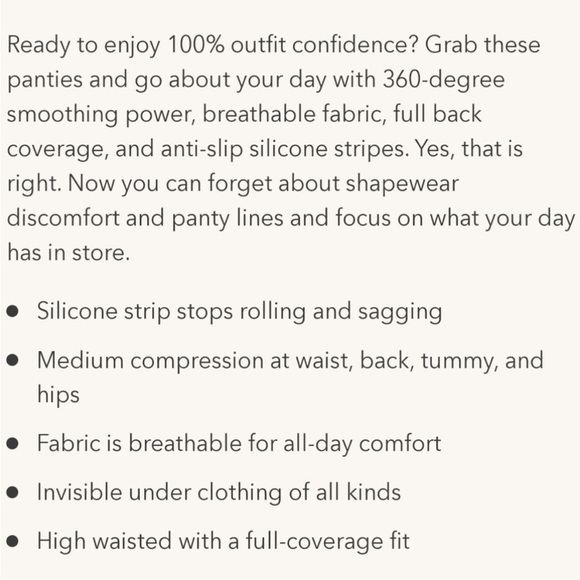 EMPETUA High Waisted Shaper Panty Black Size XL/XXL NWT 54001 - Picture 7 of 10